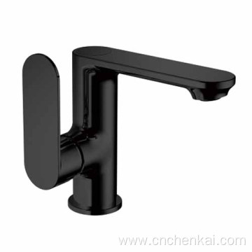 Black Deck Mounted Single Handle Kitchen Faucets